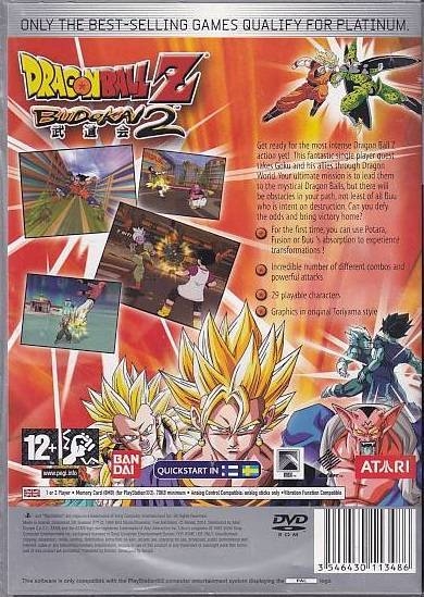 Dragonball Z Budokai 2 - Platinum - PS2 (B Grade) (Genbrug)